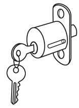Ultra Hardware Sliding Door Push Lock