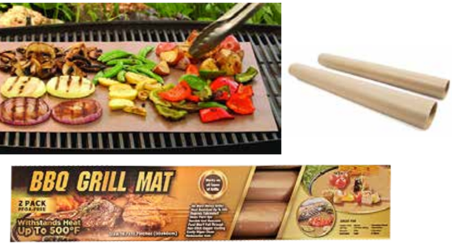 BBQ Copper Grill Mat - 2 pk H-PB516-S-R