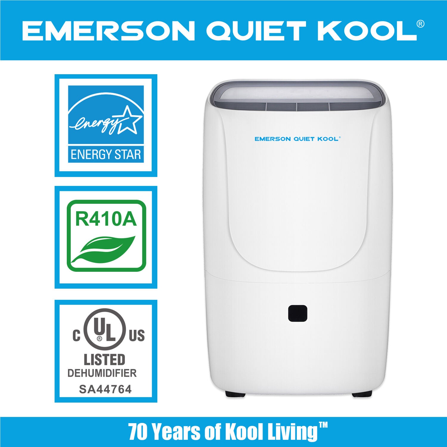 EMERSON QUIET KOOL 20-Pint Smart Dehumidifier