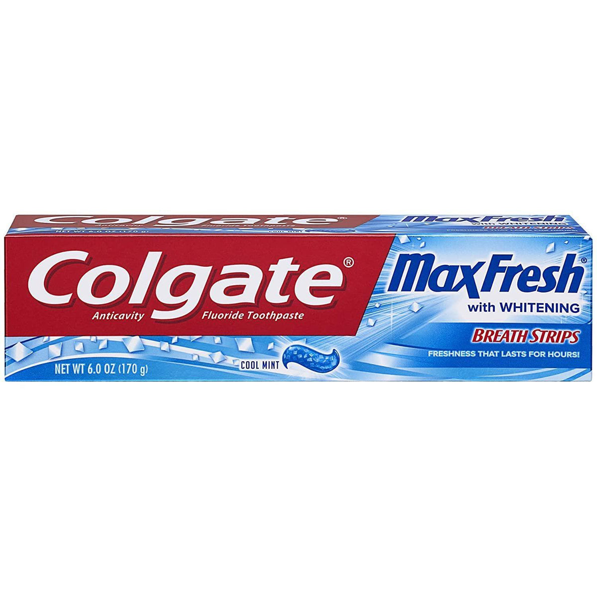 COLGATE MAXFRESH WITH WHITENING BREATH STRIPS COOL MINT