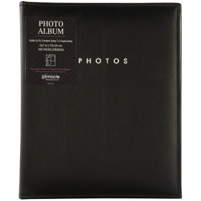 Pinnacle 200 Photos Flexible Page 4x6 Ribbed Photo Album