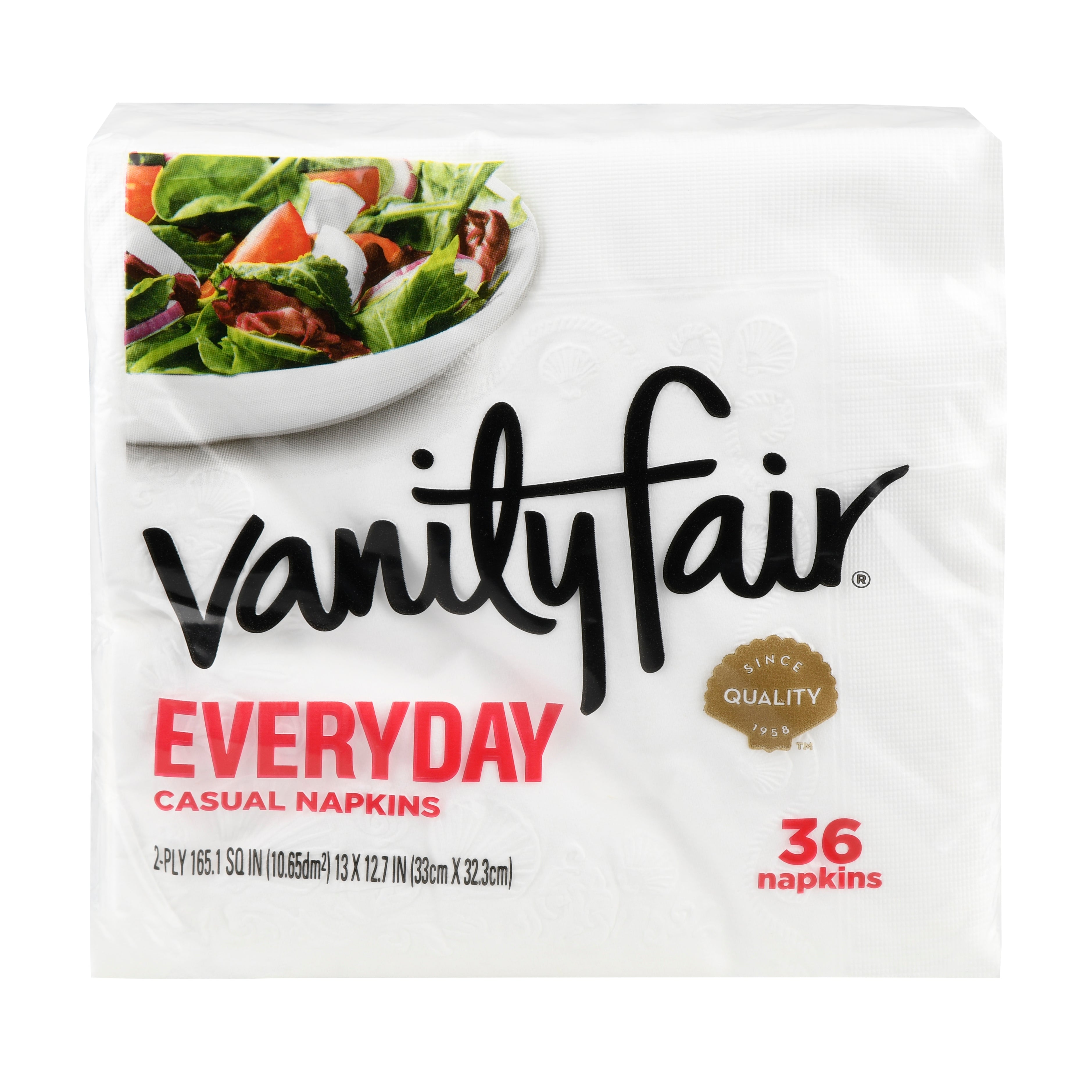 Vanity Fair Everyday Paper Napkins, 36 Count