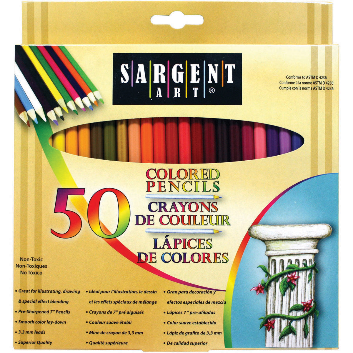 New Colored Pencils 3 Packs of Twelve A+ Homework Presharpened Non-toxic  Vibrant