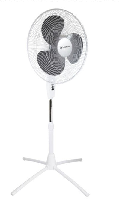 CZ 18" Oscillating Stand Fan 3-Speed WHT