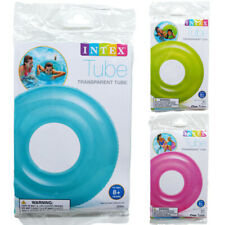 Intex 30" 59260EP Colorful Transparent Inflatable Swimming Pool Tube Raft