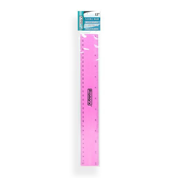 Promarx 1.5 x 12 in. Flexible Ruler Assorted Color - Case of 144