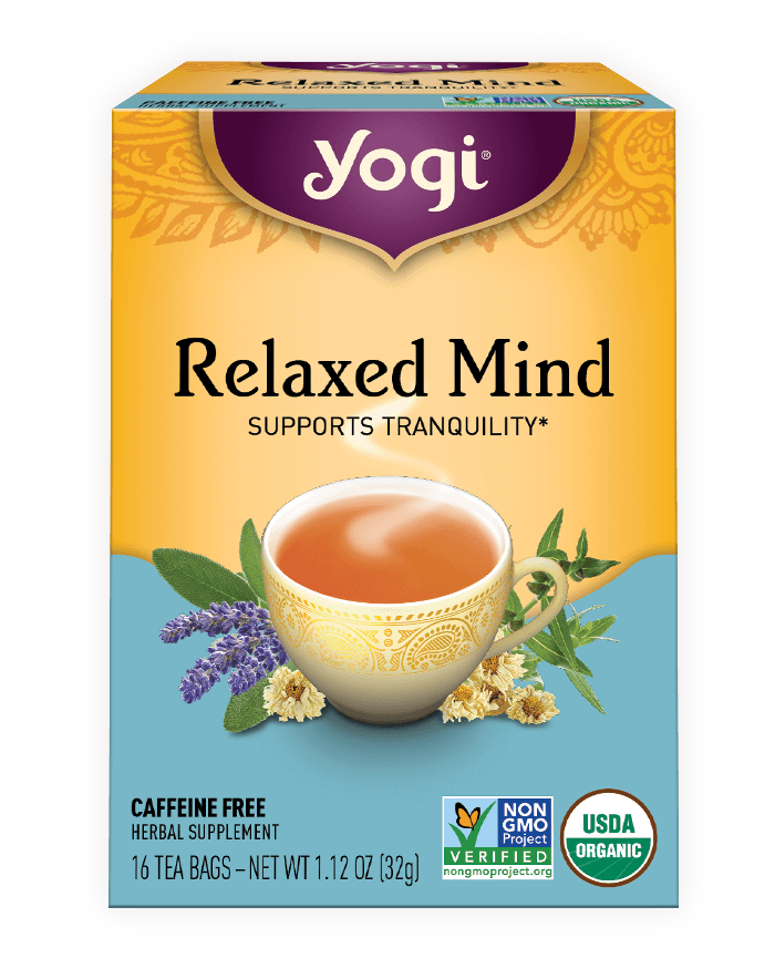 YOGI RELAXED MIND TEA, 16 TEA BAGS 1.12 OZ