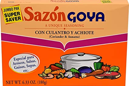 Goya Sazon Culantro/Achiote Jumbo 6.3 OZ