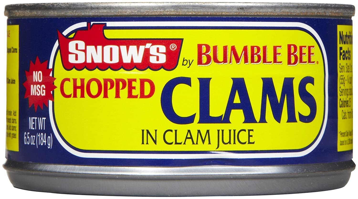 Bumble Bee Snow's Chopped Clams 6.5 OZ