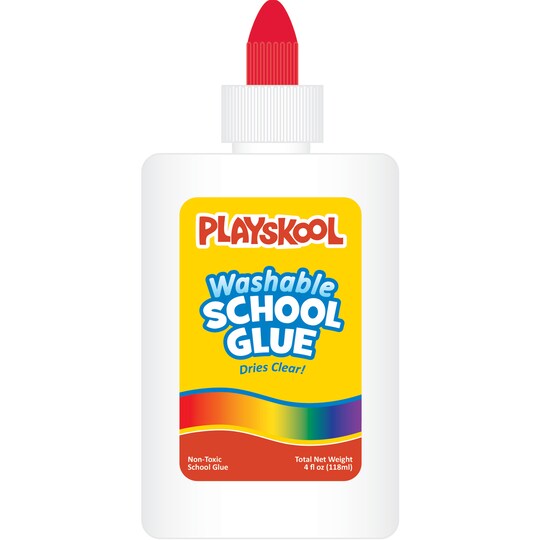 Playskool School Glue, White Glue, 4oz Playskool  - Stationery Supplies -