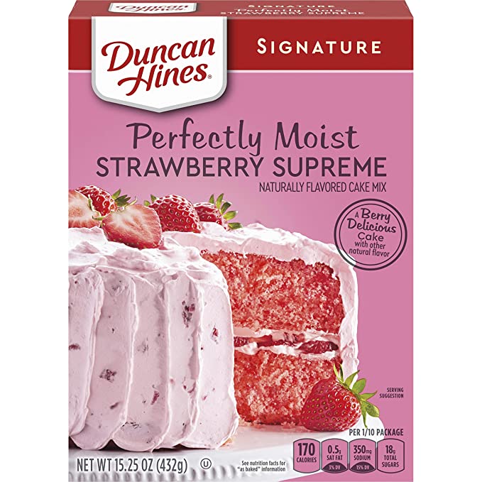 Duncan Hines Strawberry Supreme Cake 15.25 OZ