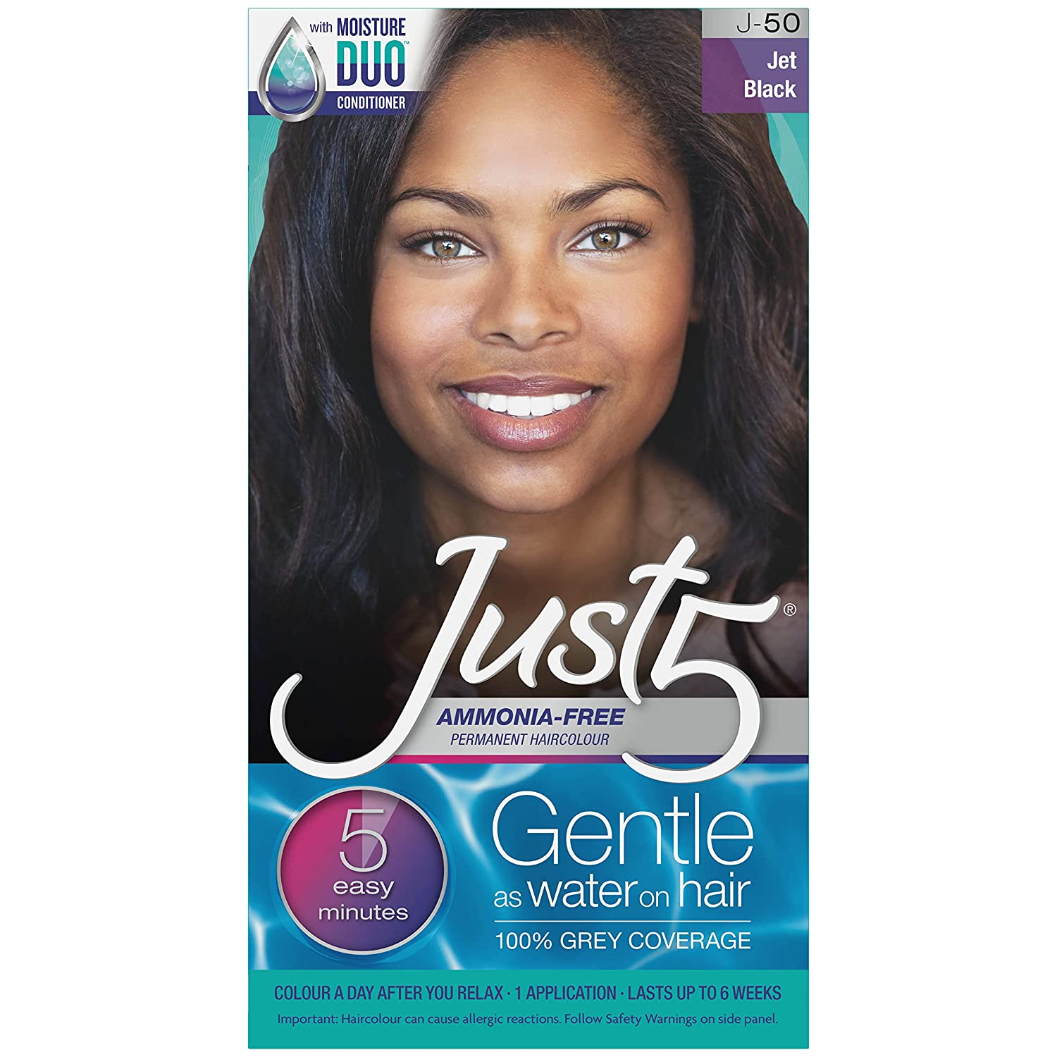 Just 5 Women's Five Minute Permanent Hair Color- Jet Black