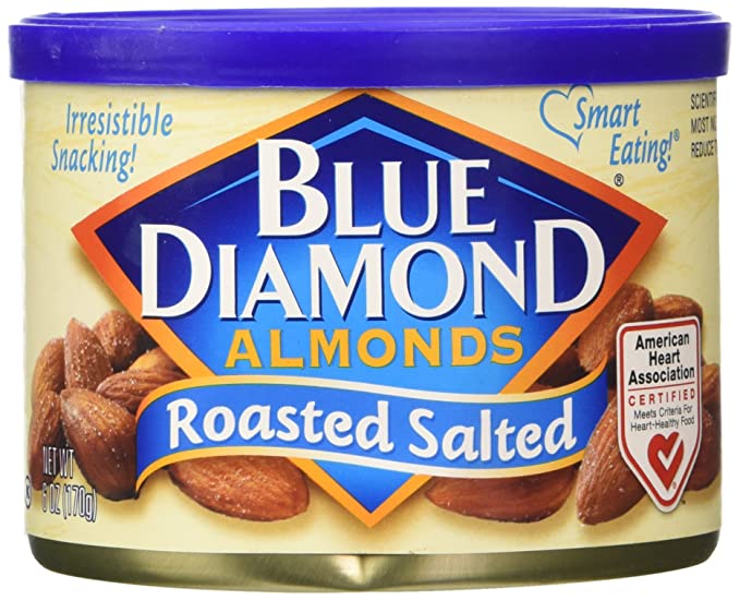 Blue Diamond Almonds, Roasted Salted 6 OZ