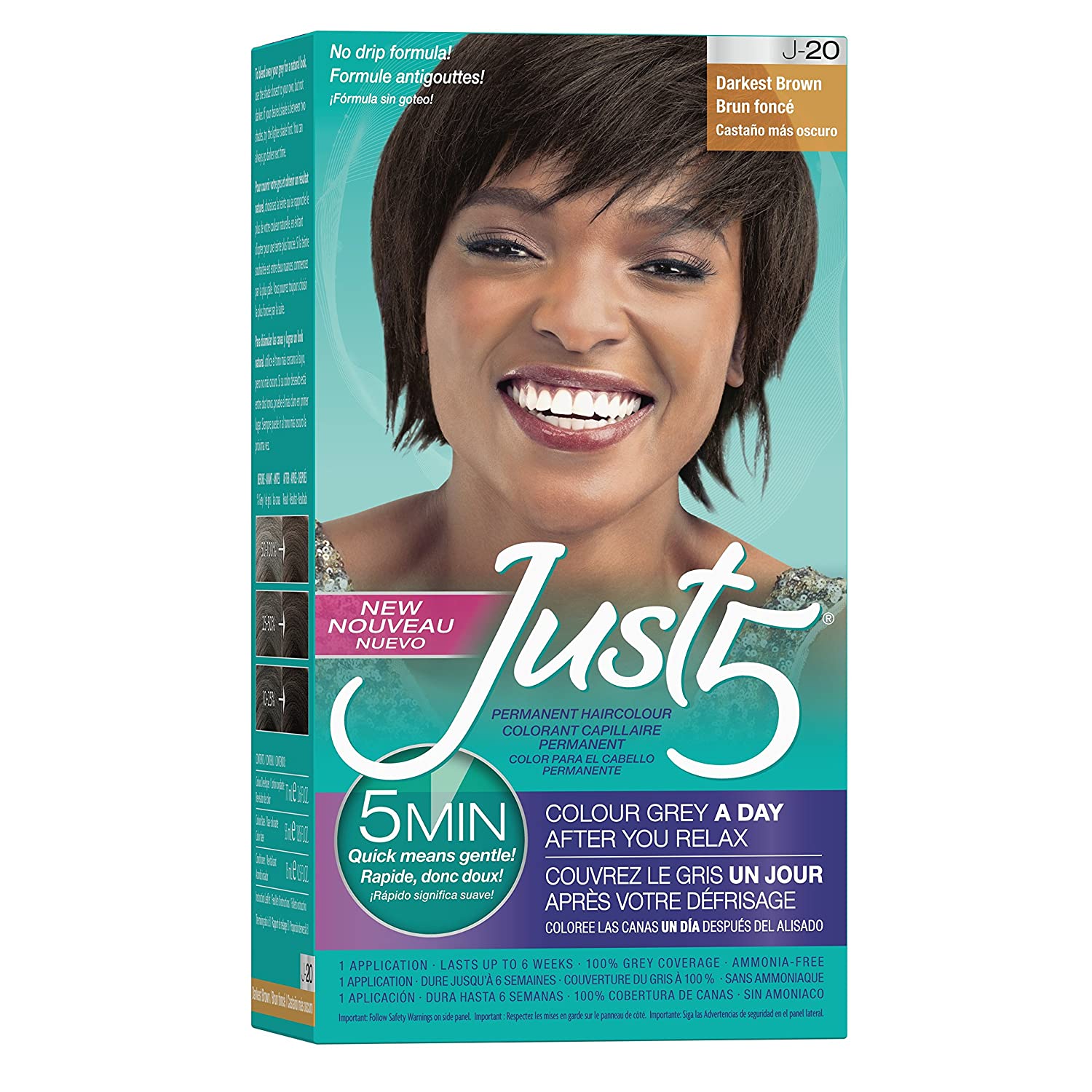 Just 5 Women's Five Minute Permanent Hair Color- Darkest Brown