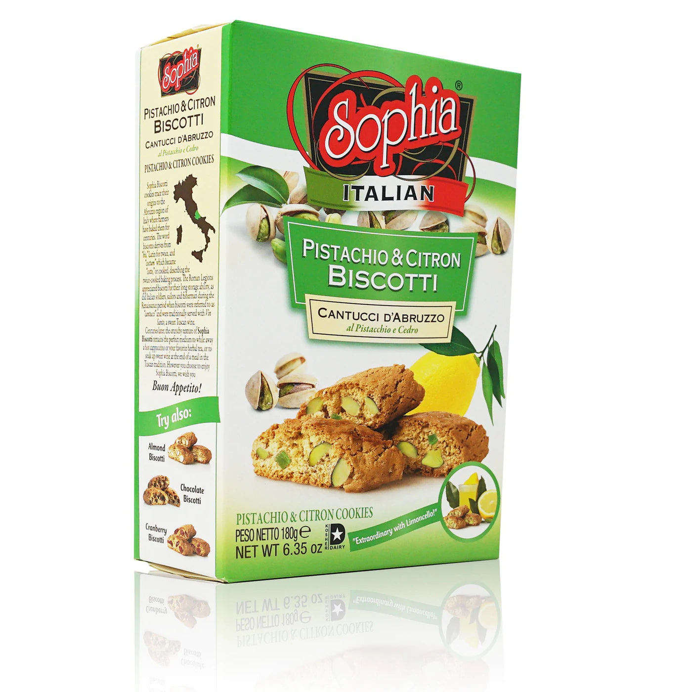 Sophia Biscotti - Pistachio Cantuccini 6.35OZ