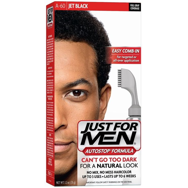 Just for Men AutoStop Foolproof Haircolor, Jet Black A-60