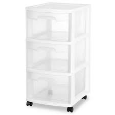 Sterilite 28308002 3 Drawer Cart White