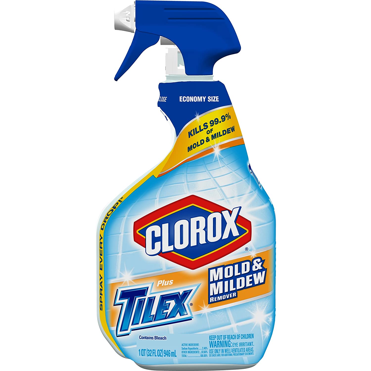 Clorox Plus Tilex Mold and Mildew Remover Spray Bottle, 32 OZ