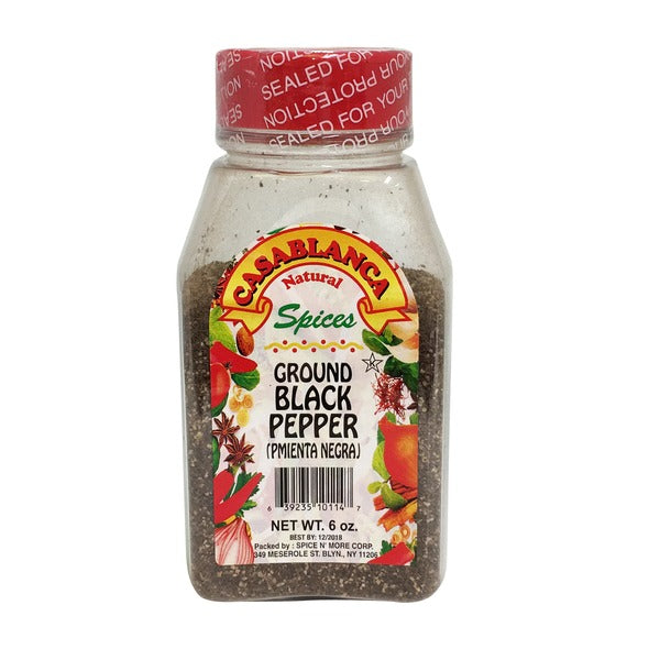 Casablanca Ground Black Pepper 6 oz