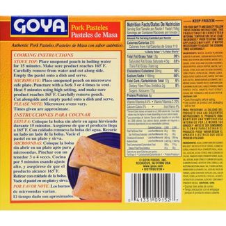 Goya Pork Pasteles 11 OZ