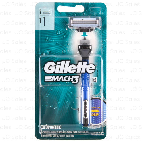 GILLETTE MACH3 AQUA GRIP 1PC