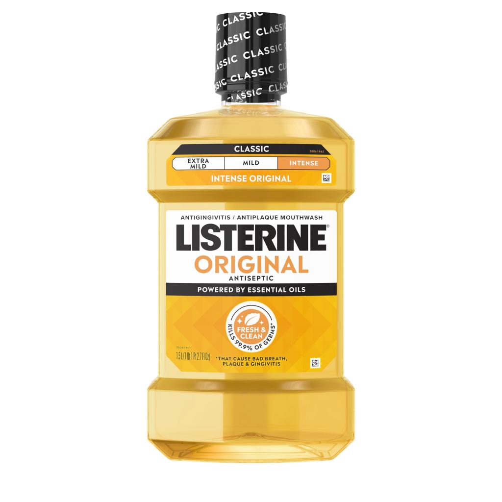 LISTERINE ORIGINAL ANTISEPTIC INTENSE ORIGINAL CLASSIC MOUTHWASH 1.5L