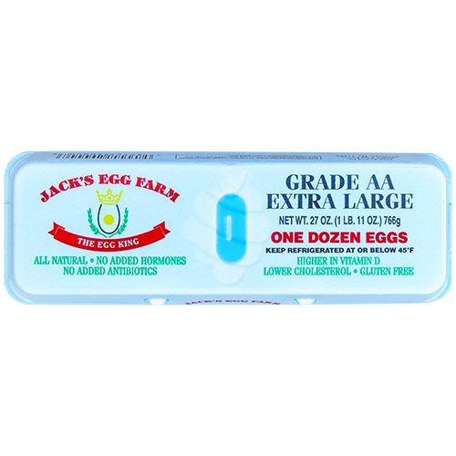 Jack's Egg Farm - Grade AA Extra Large Eggs.