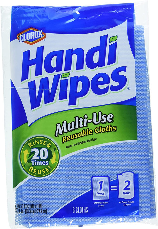 Clorox Handi Wipes Multi-Use Reuseable Cloths 6 ct