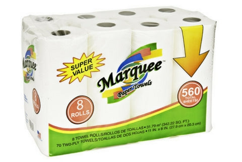 Marquee 8Roll 70ct 2Ply Paper Towel(84PC
