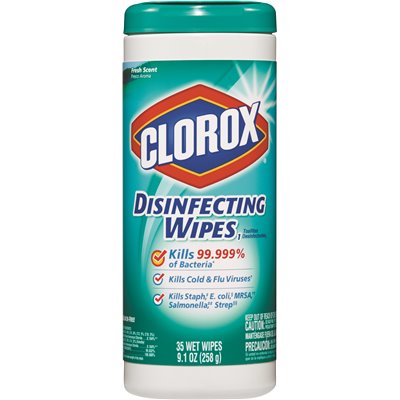 Clorox 35-Count Fresh Scent Bleach Free Disinfecting Wipes