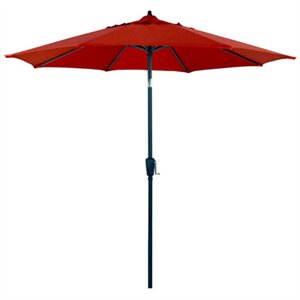 9' Red Steel Market Umbrella - Item# 199651
