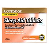 Good Sense Sleep Aid Doxylamine Succinate tablets, 25mg, 16-count