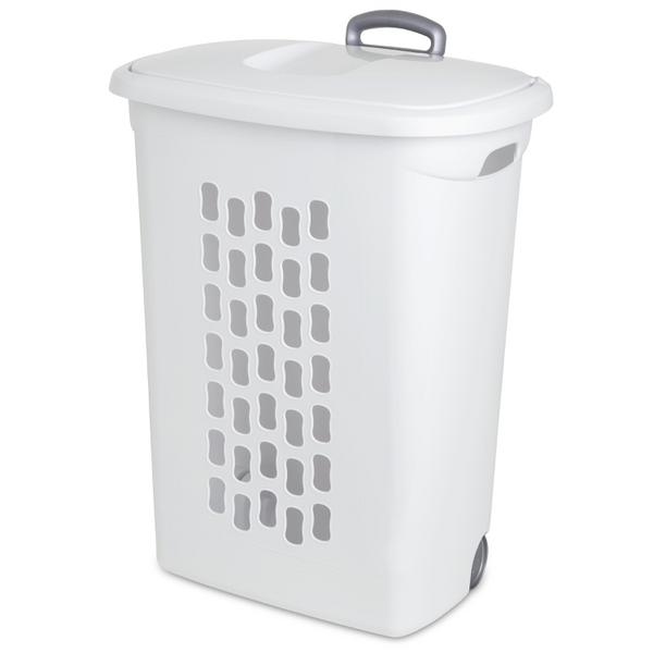 Sterilite 12228003 Wheeled H-Amper White- 3-Pac