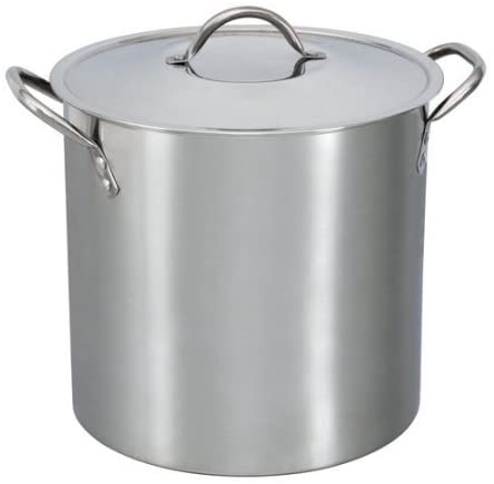 12 Quart Stainless Steel Stock Pot with Metal Lid