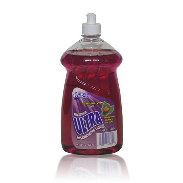 Basic Packaging Industries 82804-2 PEC 28 oz First Force Ultra Mountain Berry Dish Detergent - Pack of 12