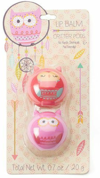 Simple Pleasures 2-pc. Owls Lip Balm Critter Pods Gift Set