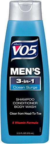Alberto Vo5 Mens 3-in-1 Shampoo, Conditioner & Body Wash, Ocean Surge 12.5 Fl Oz
