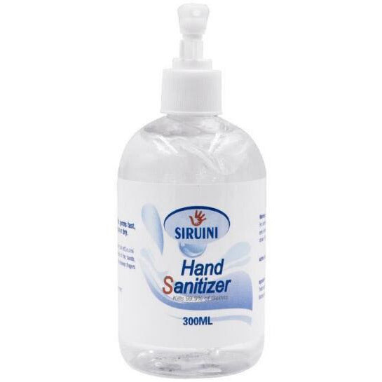 300ml SIRUINI Hand Sanitizer with Vitamin E 75% Alcohol Disposable Gel Hand Sanitizer Travel Sanitizer Washless Hand Soaps GGA3284.