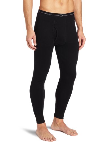 Men's Black Thermal Bottoms - XL