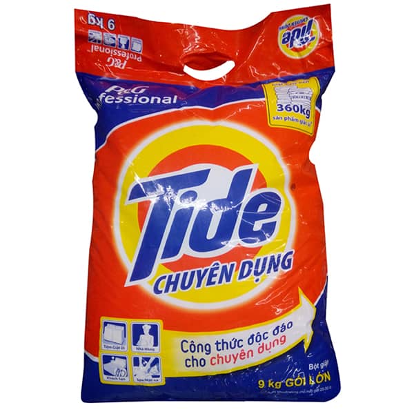 Tide 9Kg Professional Detergent Bag