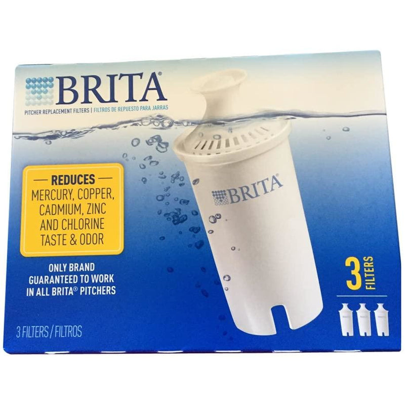 Brita 3-Pack Pitcher Replacement Water Filter 6025835556