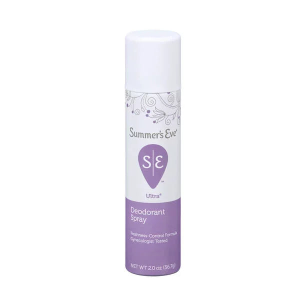 Summer’s Eve Ultra Freshening Feminine Deodorant Spray 2 OZ