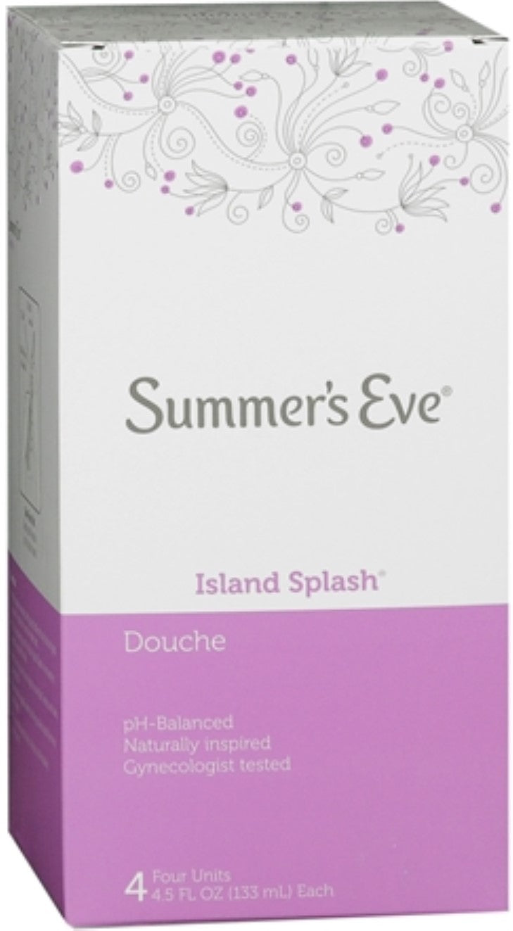 Summer's Eve Douche 4-Pack, Island Splash, 18-Ounce Boxes