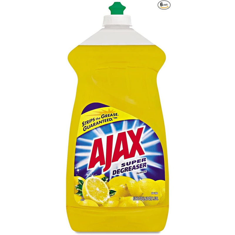 Ajax Ultra Super Degreaser Dishwashing Liquid Dish Soap - Lemon 52 oz