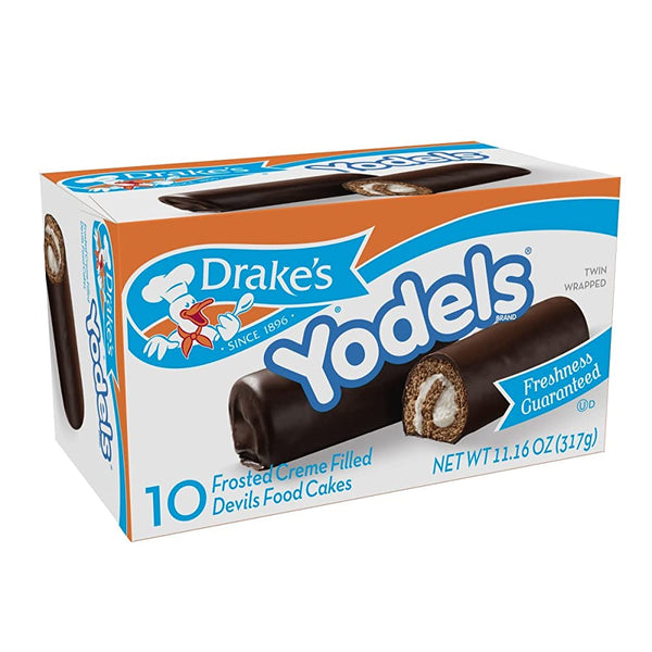 Drake 's By Hostess 10 ct Yodels Frosted Creme Devil Filling Cakes 11 Oz