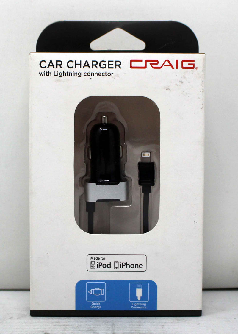 Craig Car Charger with Lightning connector for Iphone