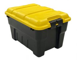 Heavy Duty and Industrial 9.5 Gallon Lock and Store Tote with Lid