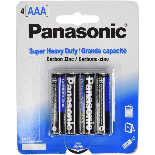 Panasonic Batteries AAA 4-Pack Super Heavy Duty Batteries