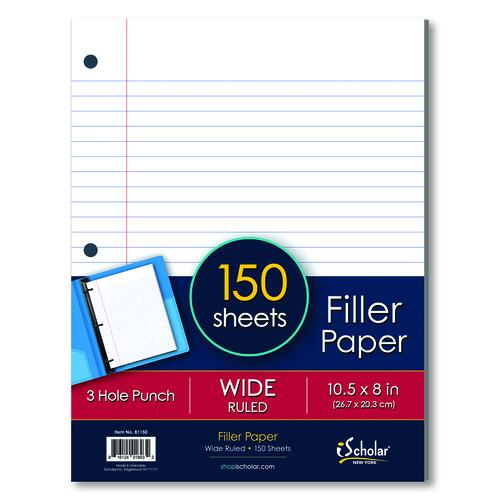 Filler Paper 150ct Wide Ruled   - Stationery Supplies -