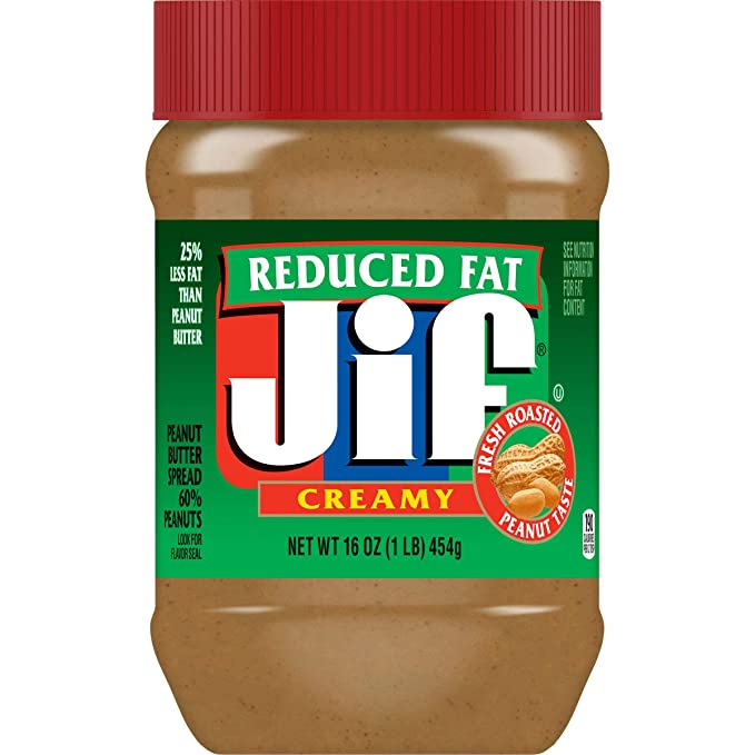 Jif Creamy Reduced Fat Peanut Butter Spread 16 OZ